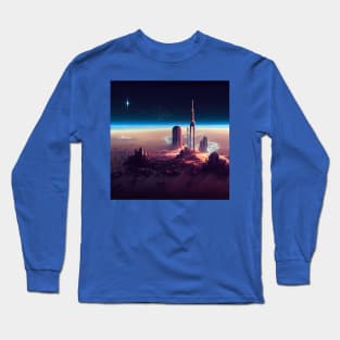 Interplanetary Spaceport Long Sleeve T-Shirt